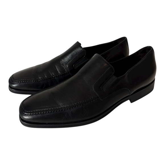 Bruno Magli Black Leather Raging Slip-On Loafers Wide Width Shoes Mens 8.5W main image 5